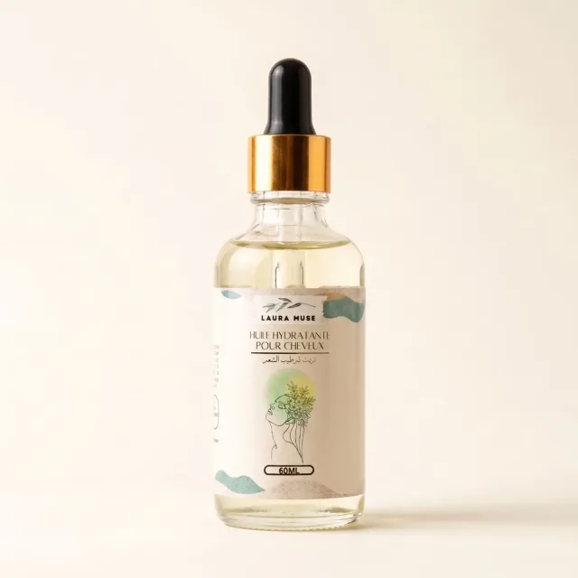 Cosmétiques et soins — HUILE HYDRATANTE POUR CHEVEUX – 60ML