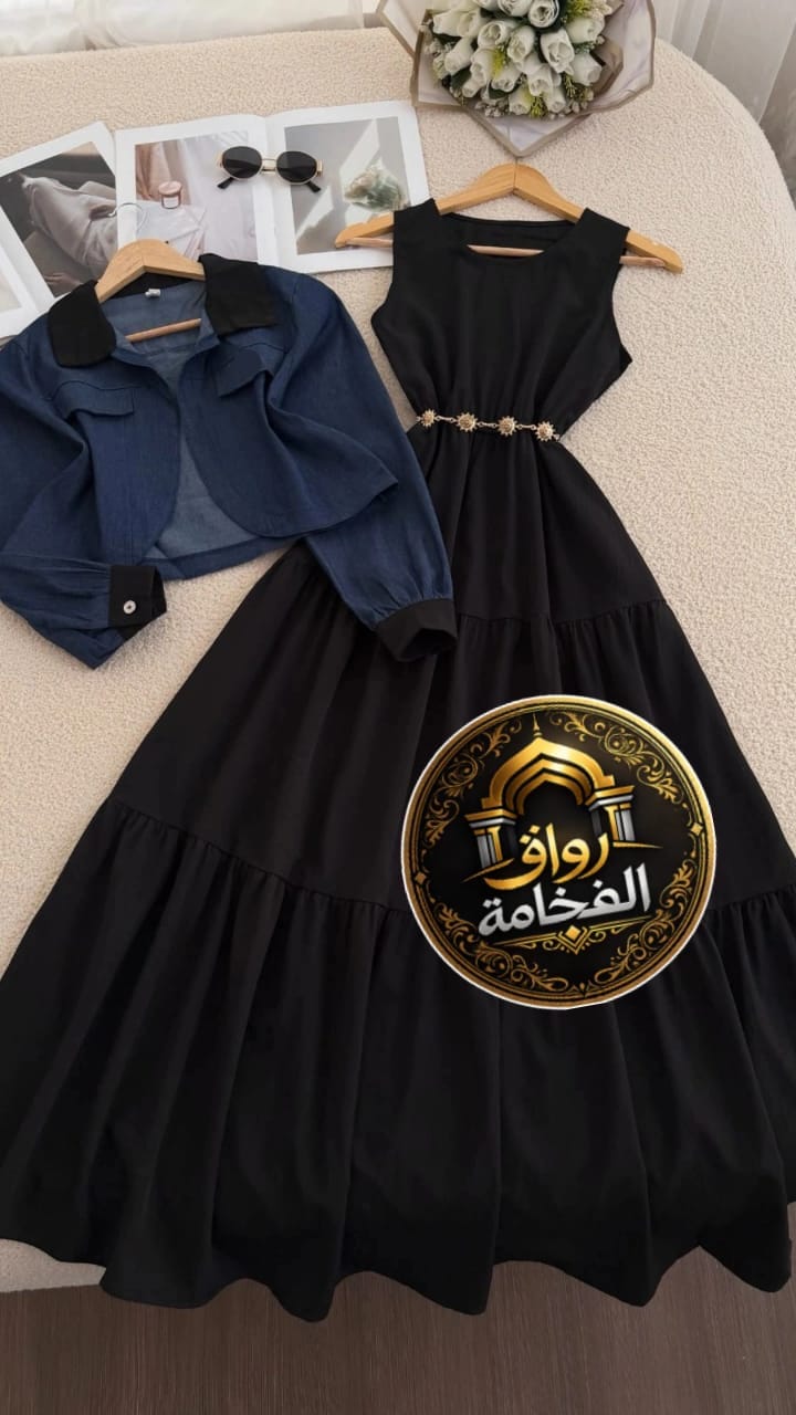 Vêtements femmes — توب الكسوة كريب مكرش  توب قميجة دجين طونسيل