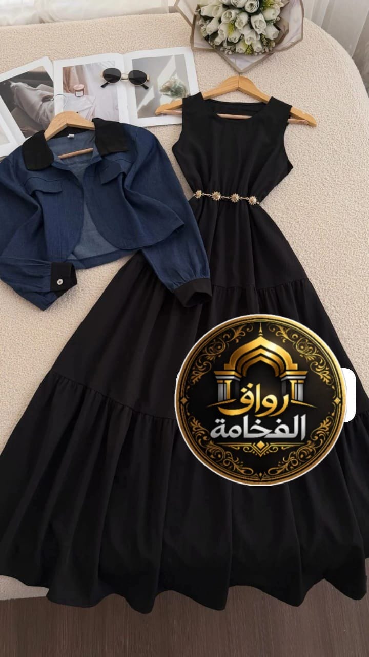 Vêtements femmes — توب الكسوة كريب مكرش  توب قميجة دجين طونسيل