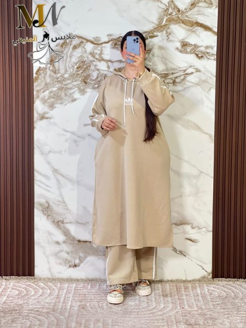 Vêtements femmes — 🔥 جديدنا مع اطلاله الراقيه  🔥 كطمة أنيقة بثوب مونطوني  سكوبة فاخر،  👚🪾🍂